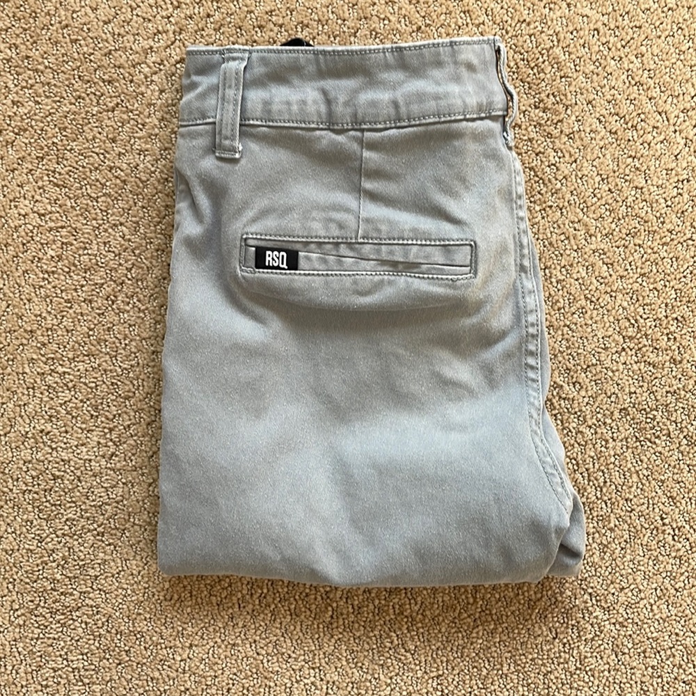 RSQ Chino grey pants, London skinny size 28x30